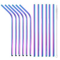 rainbow straws 12 set