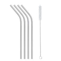 bent original reusable metal drinking straws