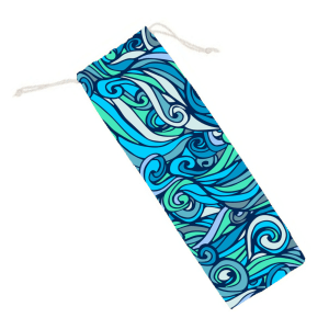 Swirling Wave printed carry pouch