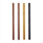 Rose Gold Metal Straws