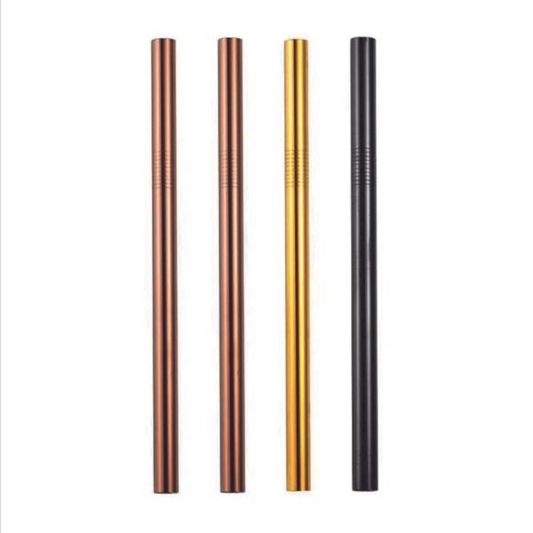 Rose Gold Metal Straws