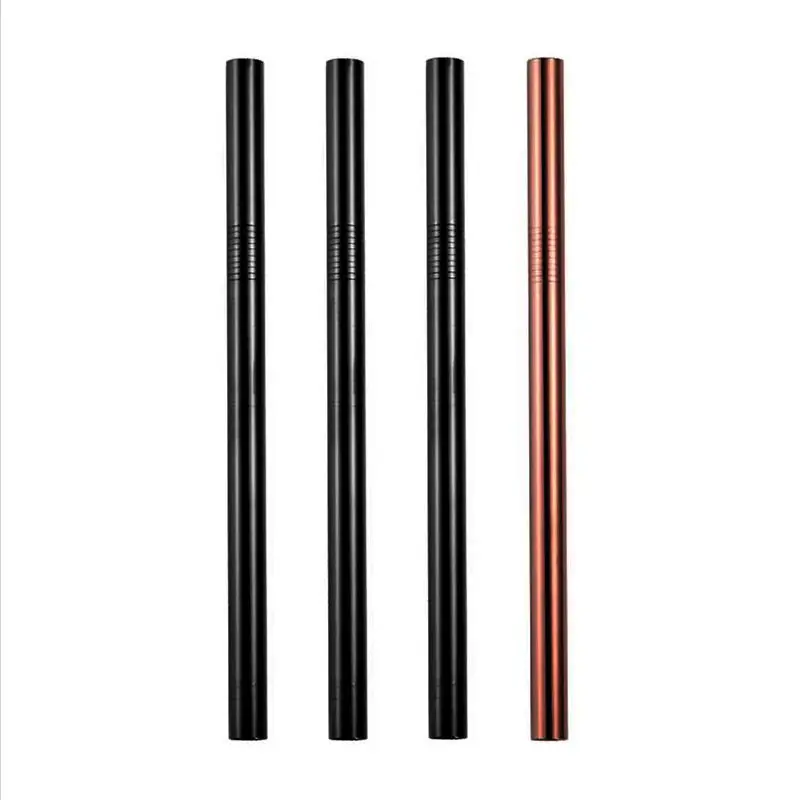 Black Rose Gold Smoothie straws