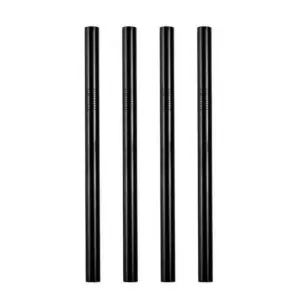 Black Metal Straws