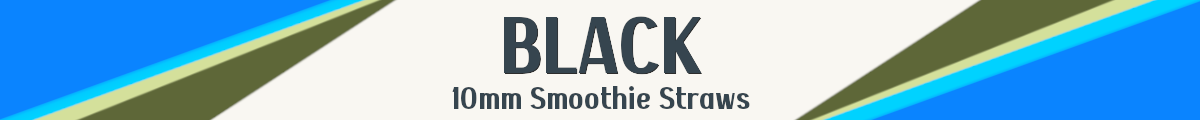 Black Smoothie Straws