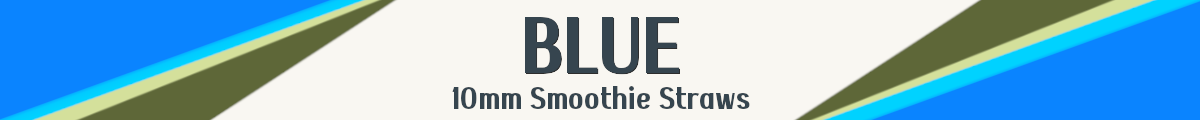 BLUE Smoothie Straws