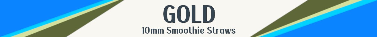 GOLD Smoothie Straws