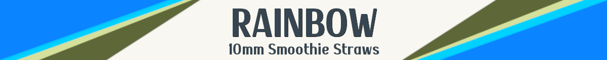 RAINBOW Smoothie Straws