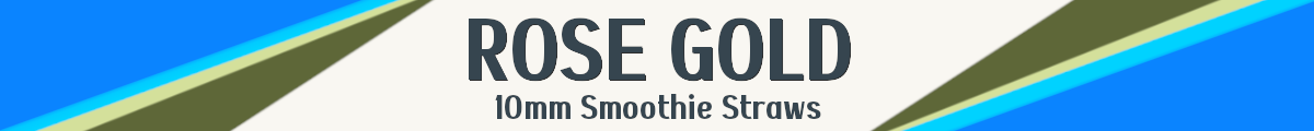 ROSE GOLD Smoothie Straws