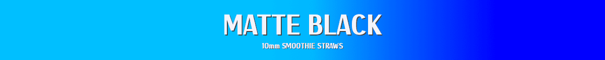 Matte Black Smoothie Straws