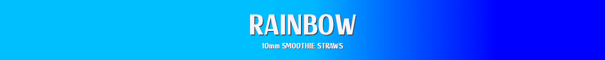 Rainbow stainless steel straws