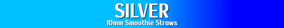 SILVER stainless steel smoothie straws Australia